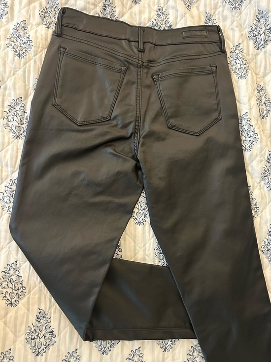 Denim - Black Faux Leather Pants